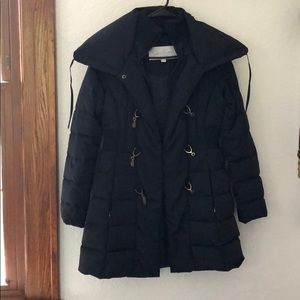 Navy puff winter coat